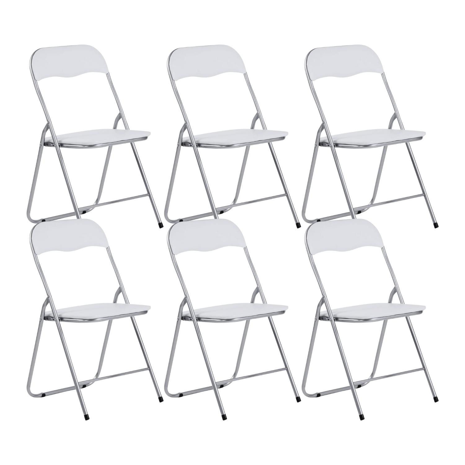 Pack 6 Sillas Plegables Acolchadas Eleonor 44x46x79cm 7house Sillas y Sillones de Exterior 1